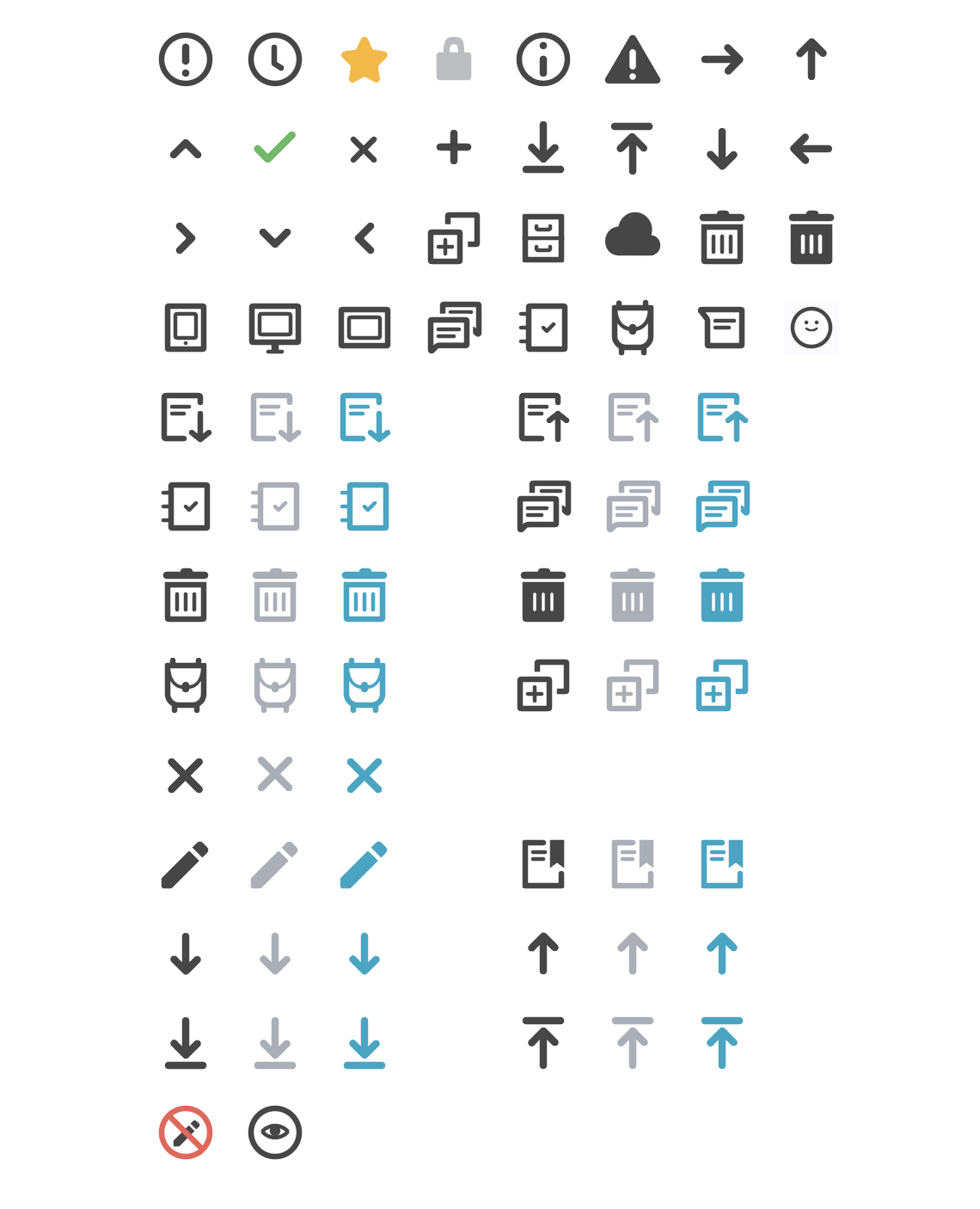 Photo of icon set