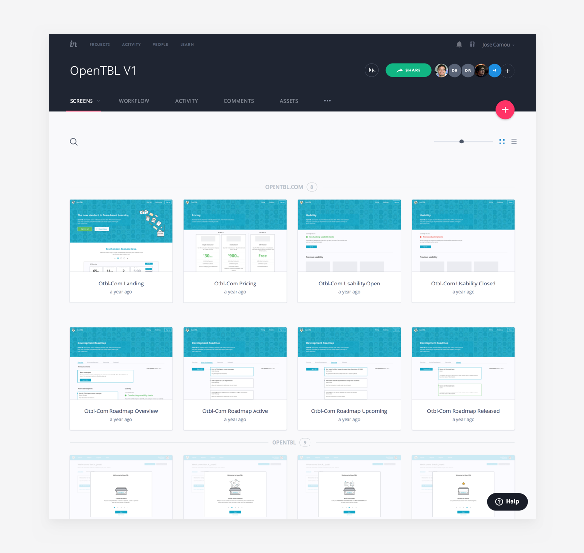 Invision project for OpenTBL