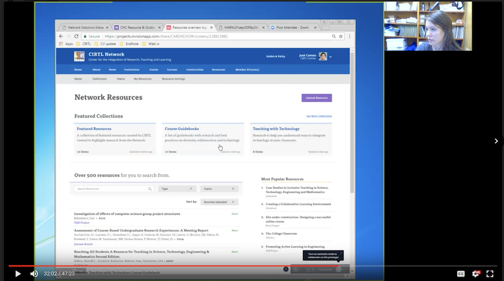 Photo of remote usability test