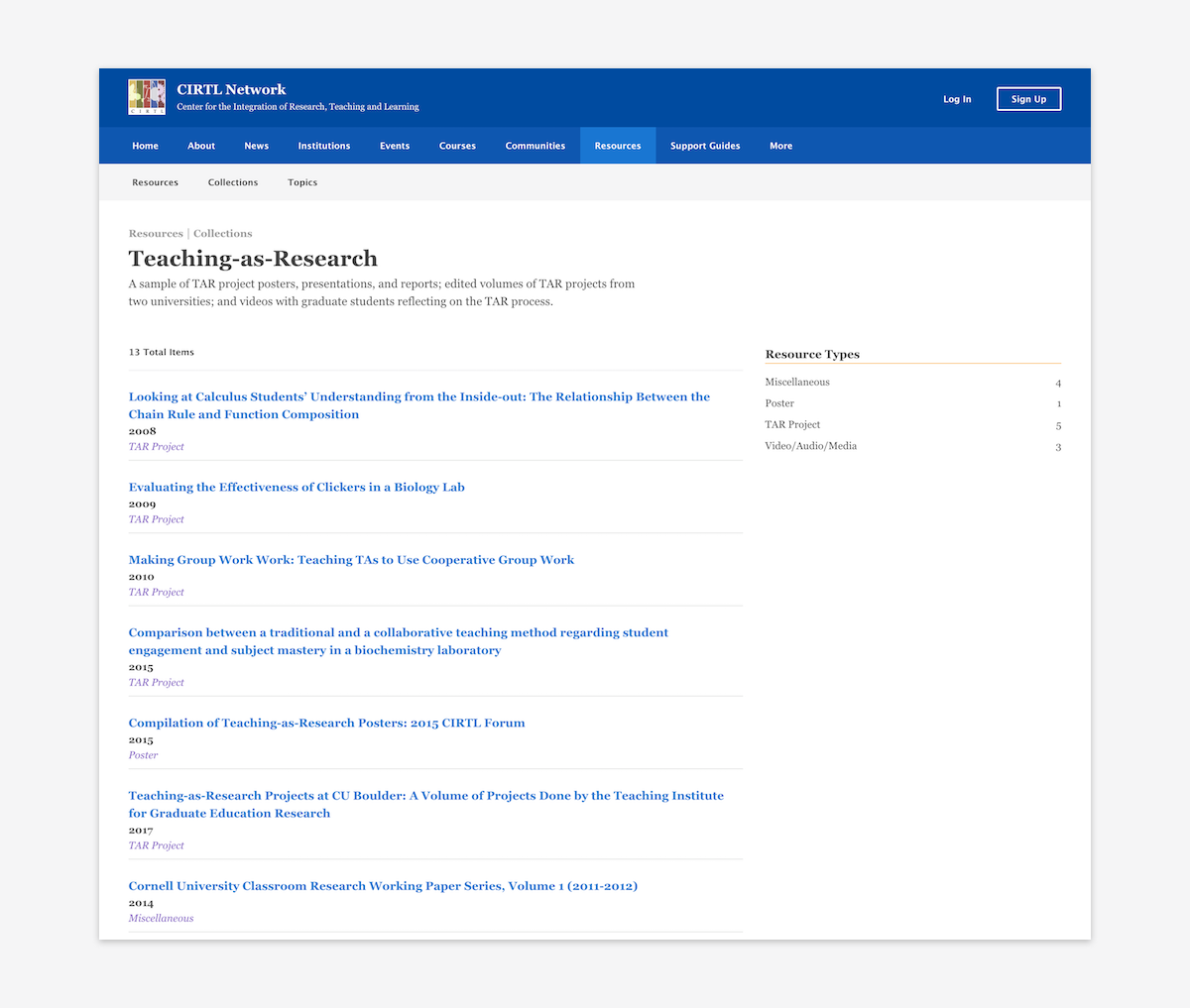 Photo of resource collection